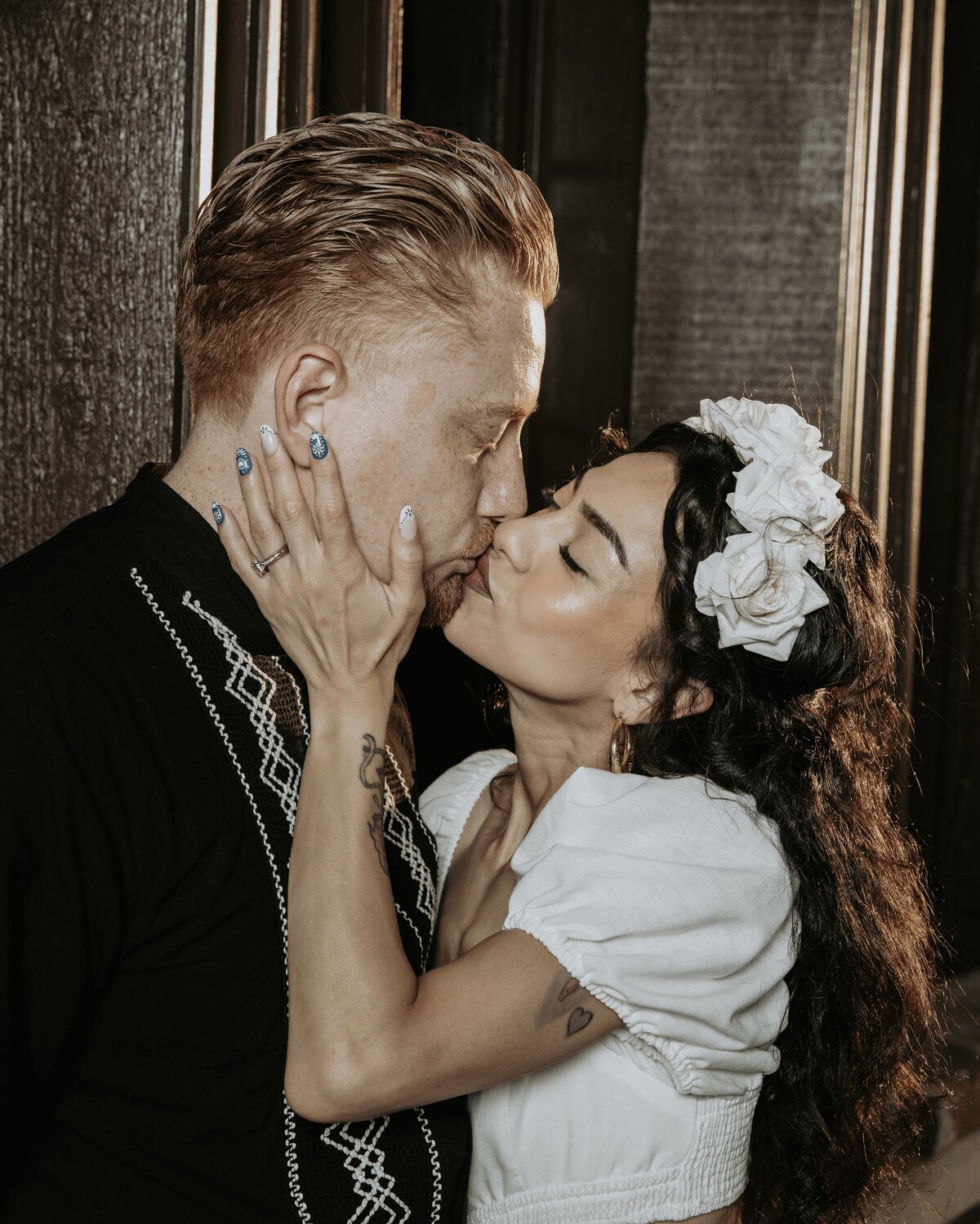 Redlands Intimate Kiss Portrait