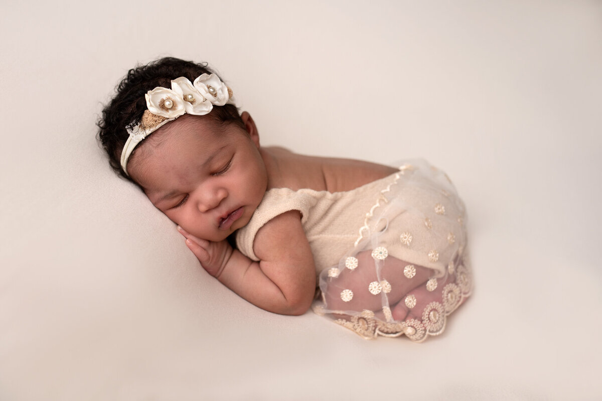 Lovely sleeping newborn portrait by Houston photographer