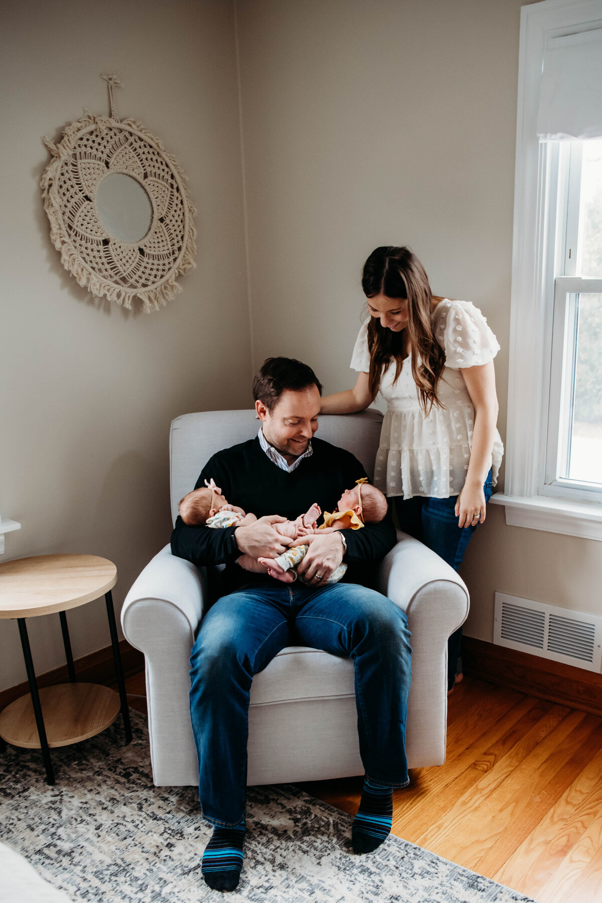 Arlington Heights Lifestyle Newborn Photographer- Kate and Sophie-36