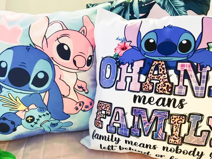 stitch themed pillows for slumber party