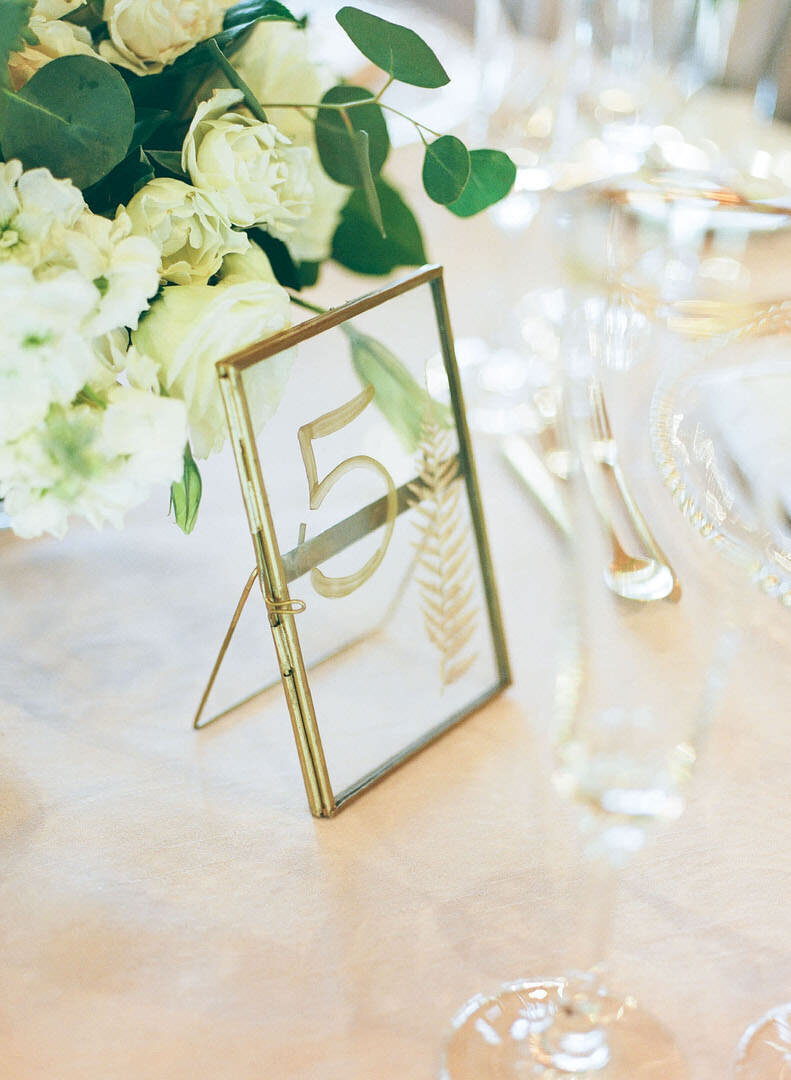 Wedding Reception Table Number Photo