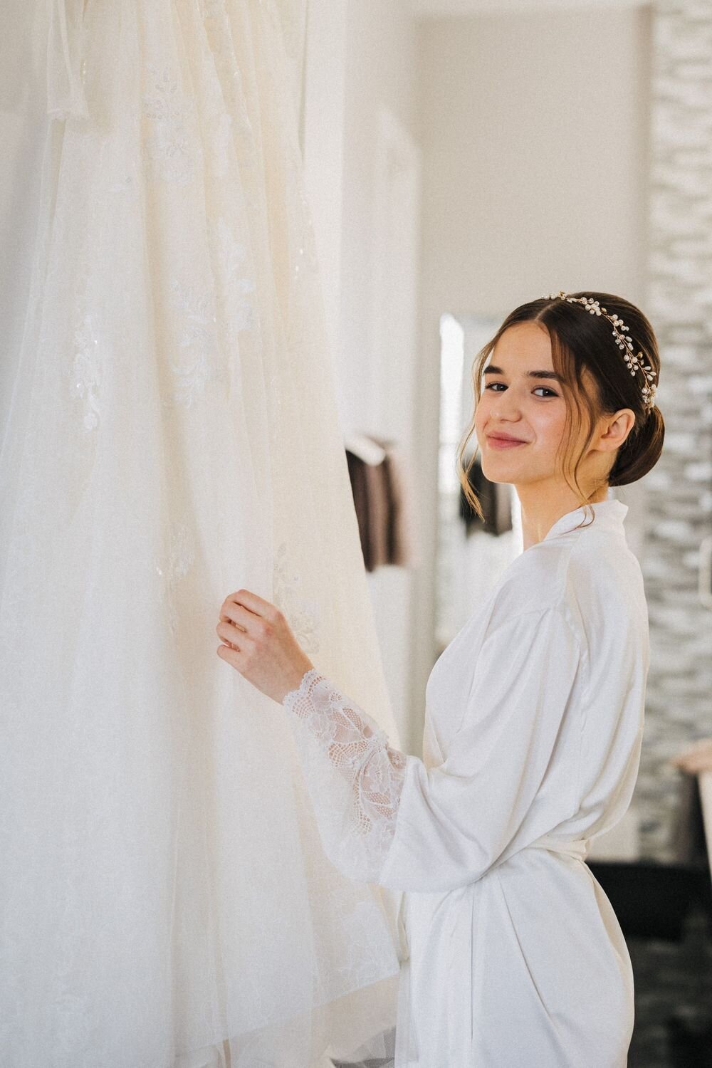 asheville nc wedding photography bride morning