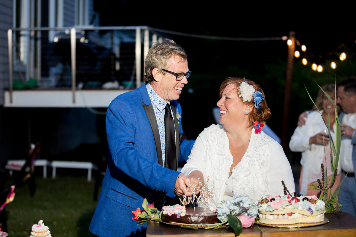backyard wedding by Enid Arvelo