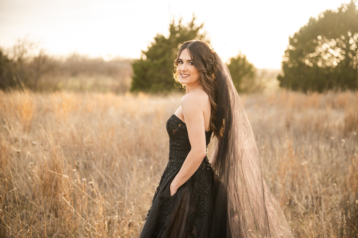 Bridalsinblackweddingdress