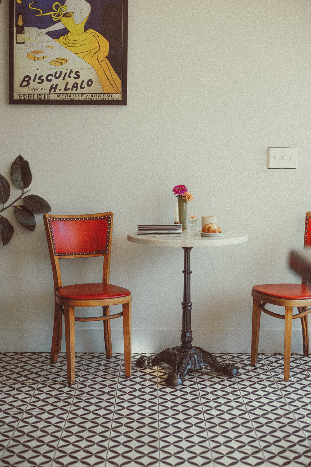 Parisian inspired cafe interior