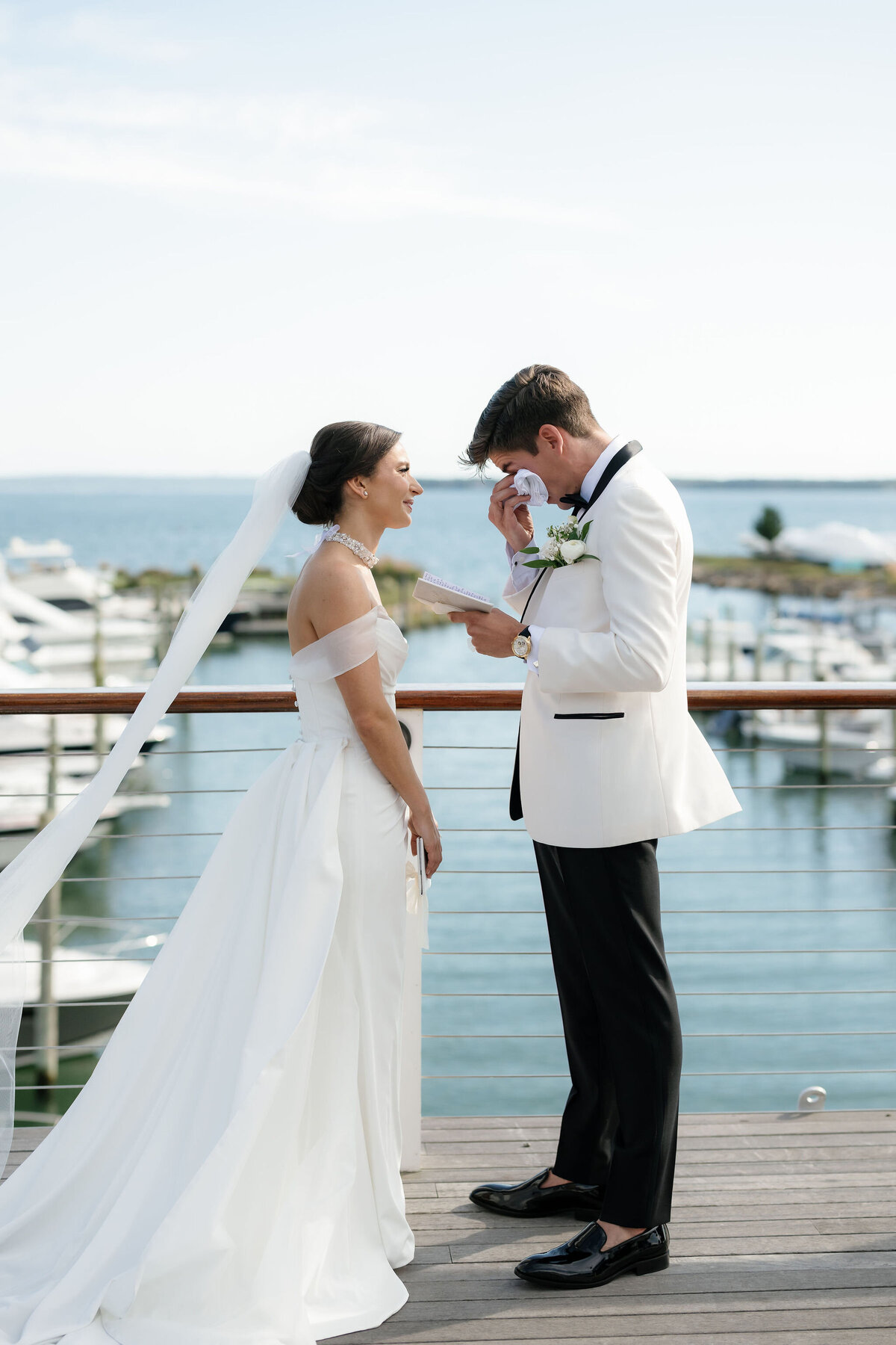 Reading the Vows First Look by Lisa Blanche Photography