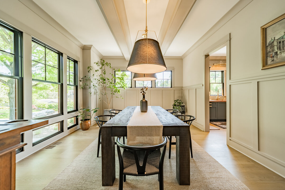 Mission Style Home - Wainscoating Trim - Craftsman Builder