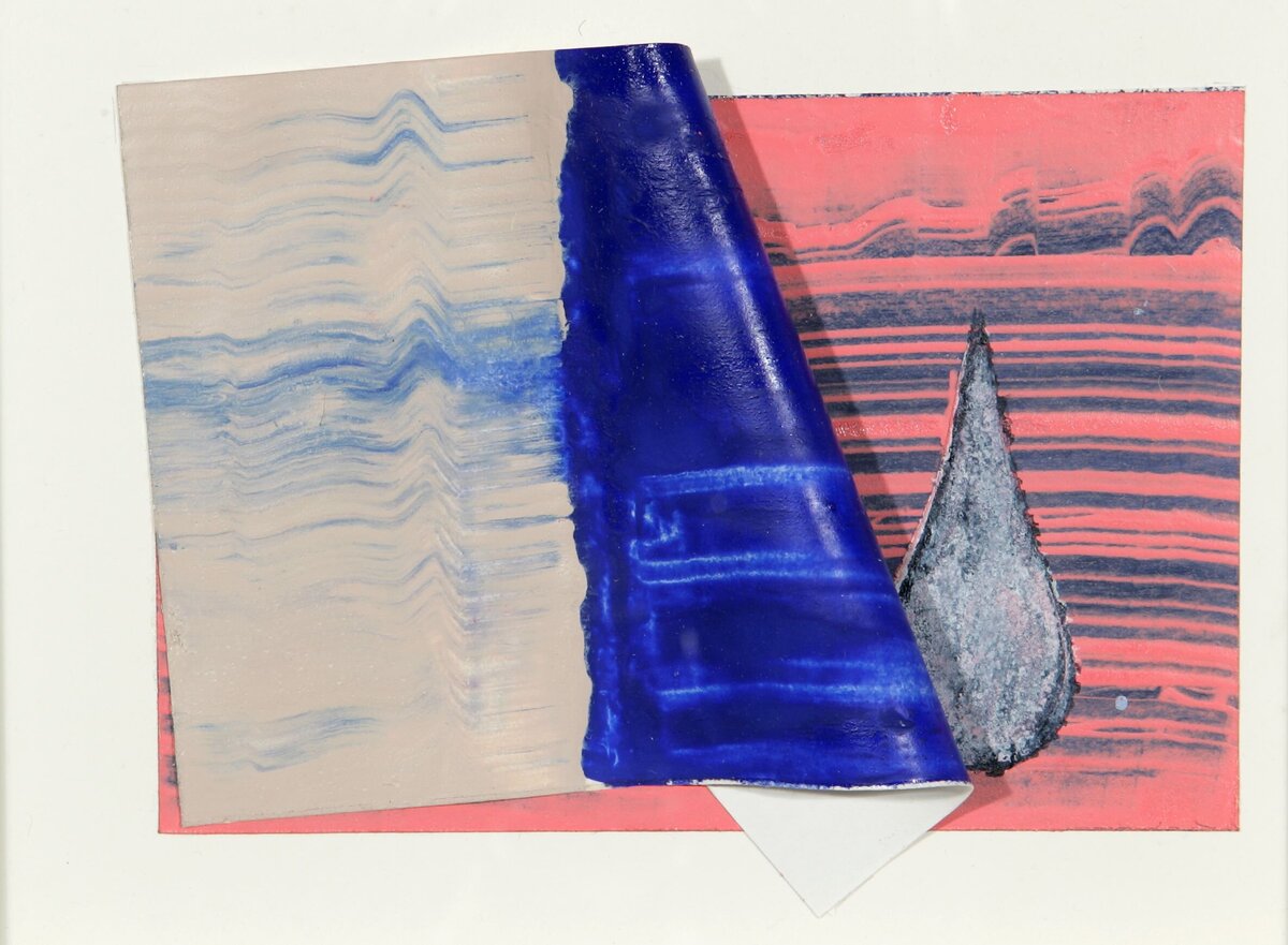 Dripping III, 2005 Oil and acrylic on paper 18 x 23 x 4.5 cm