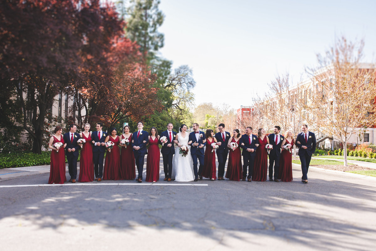 Street wedding photos