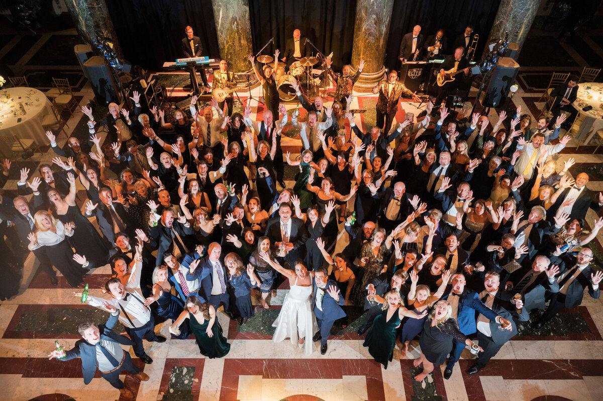 group photo wedding