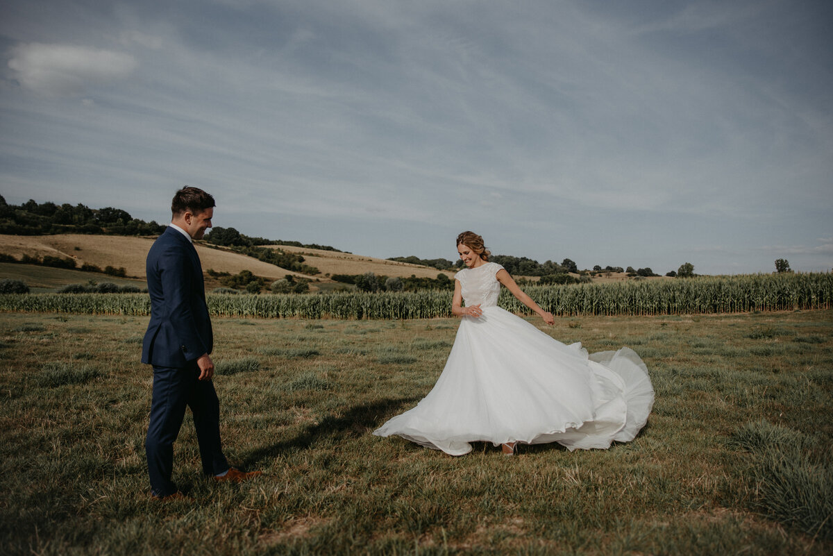 Real wedding Limburgse heuvelland Svenja Petersen fotografie bruidsjurk limburg