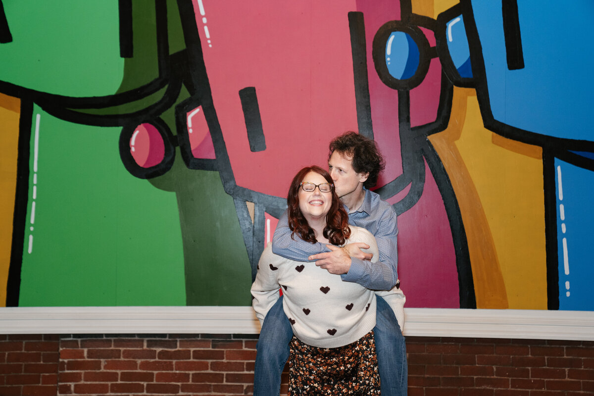 Bright, fun, and colorful engagement photos in MA. Capture your personality with vibrant, candid moments that feel true to you.