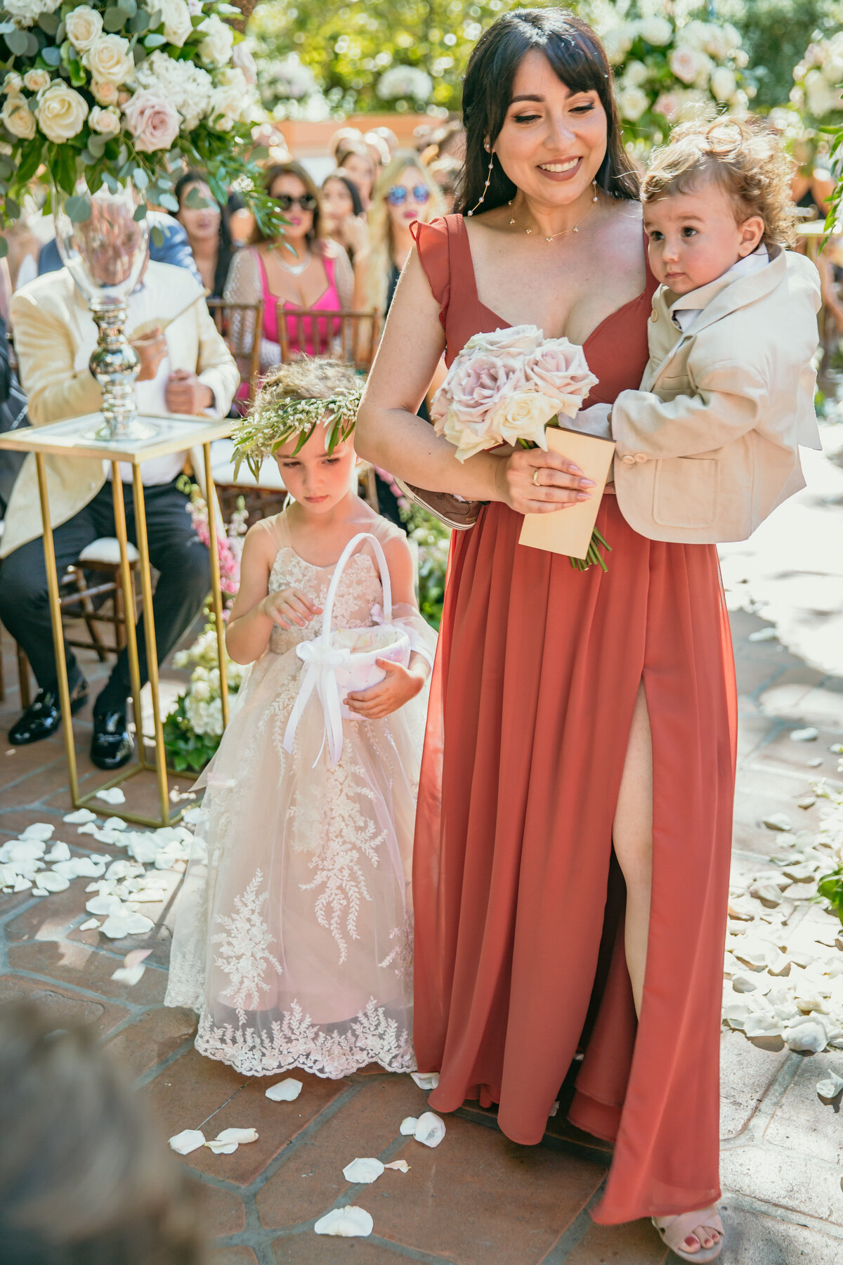 A luxury wedding at rancho las lomas in southern California photographed by christine bradshaw photography