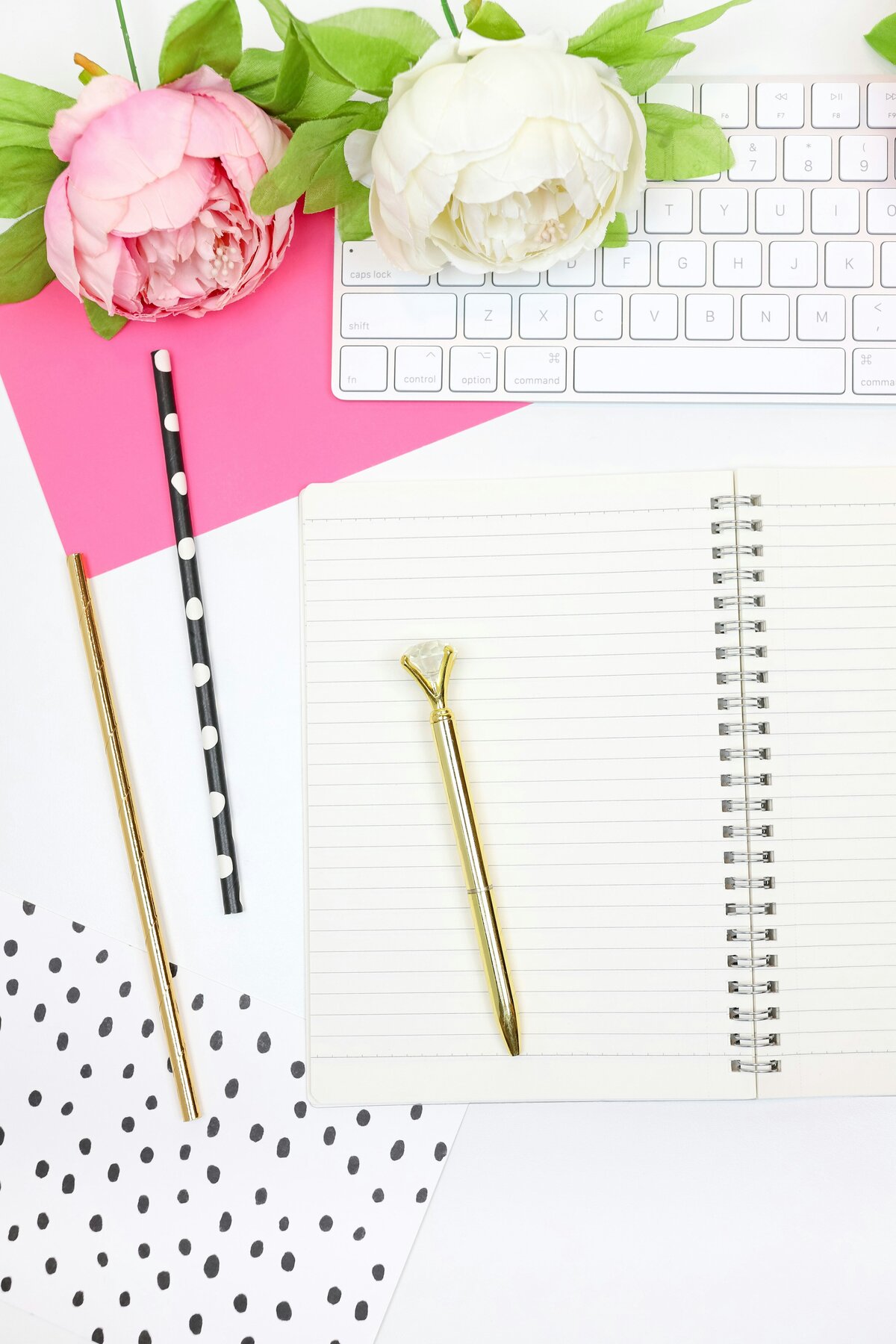 Pink Business Flatlay