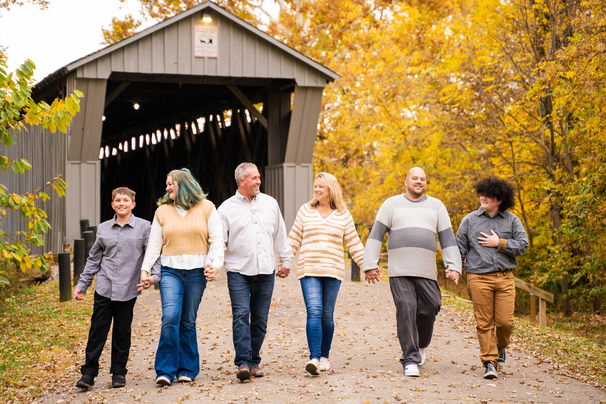 Pat Lynch & Family - Berstresser Covered Bridge, Canal Winchester, Ohio