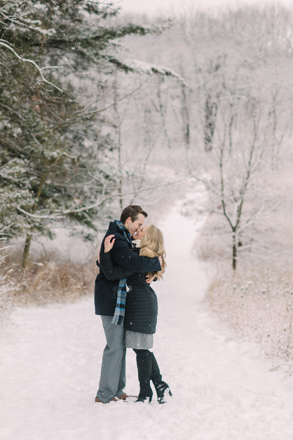 Engagement photo taken in Crystal Lake Illinois