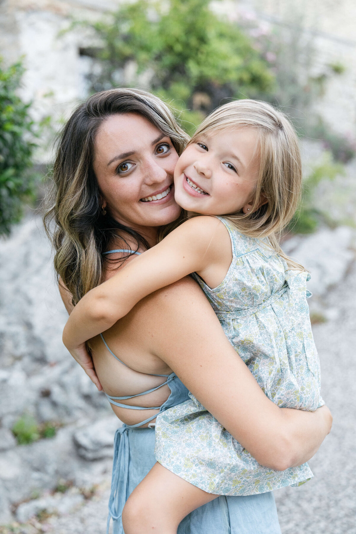 Mother and daughter portrait