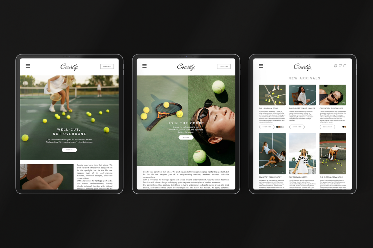 Athleisure Website by Maddox Communications