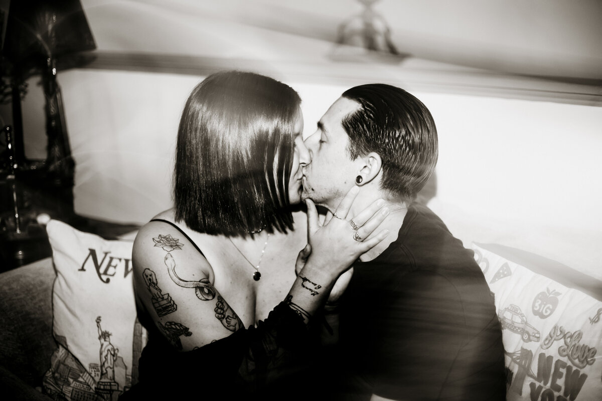 Salem VA wedding and Elopement photographer earthy and moody Charleigh Roberts Photography artsy earthy moody virginia roanoke va east coast engagement hollins dark moody halloween tattoos artsy flash