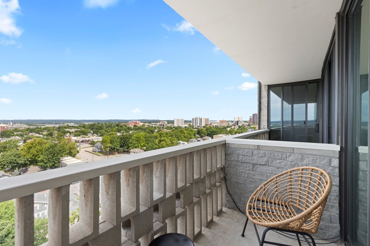 Tulsa Condo Remodel Balcony View
