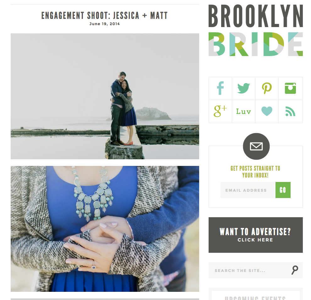 Brooklyn Bride Engagement Shoot - Weddings by Milou & Olin