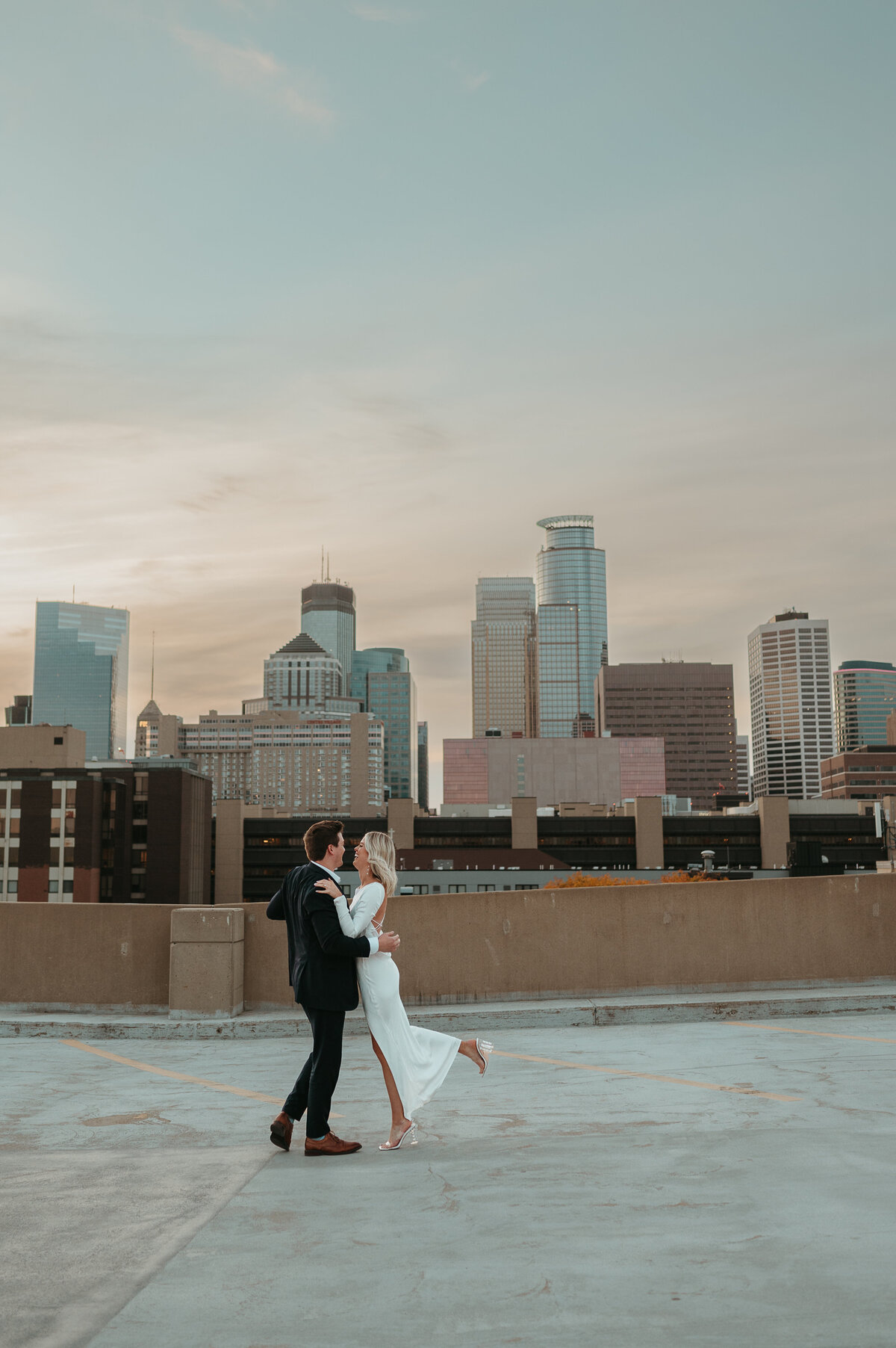 Kristin + Evan Rooftop Engagement-50