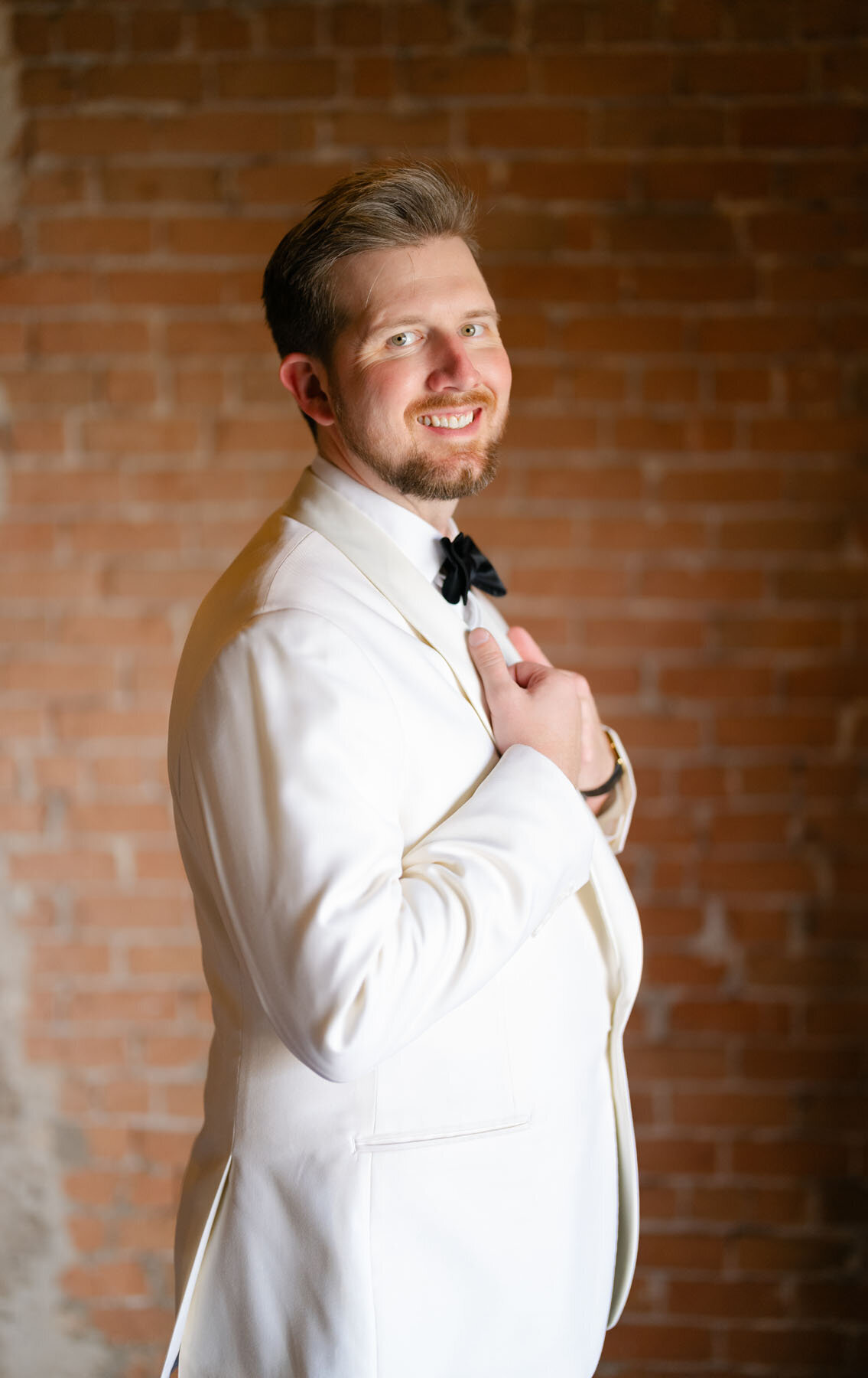 Stylish downtown wedding in Phoenix with a focus on architecture and light.