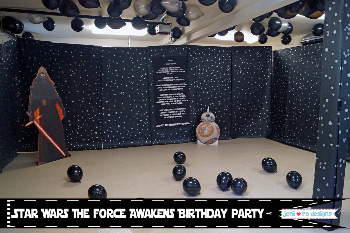 Star Wars force awakens bday title image jeni ro parties