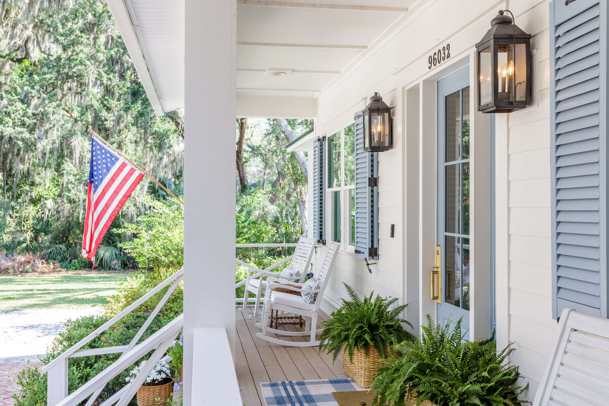 Lola Interiors Amelia Island Front Porch