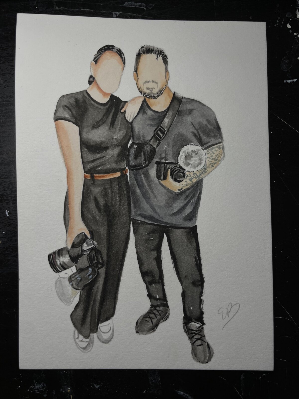 Live Guest Portraits - Photographer Couple 