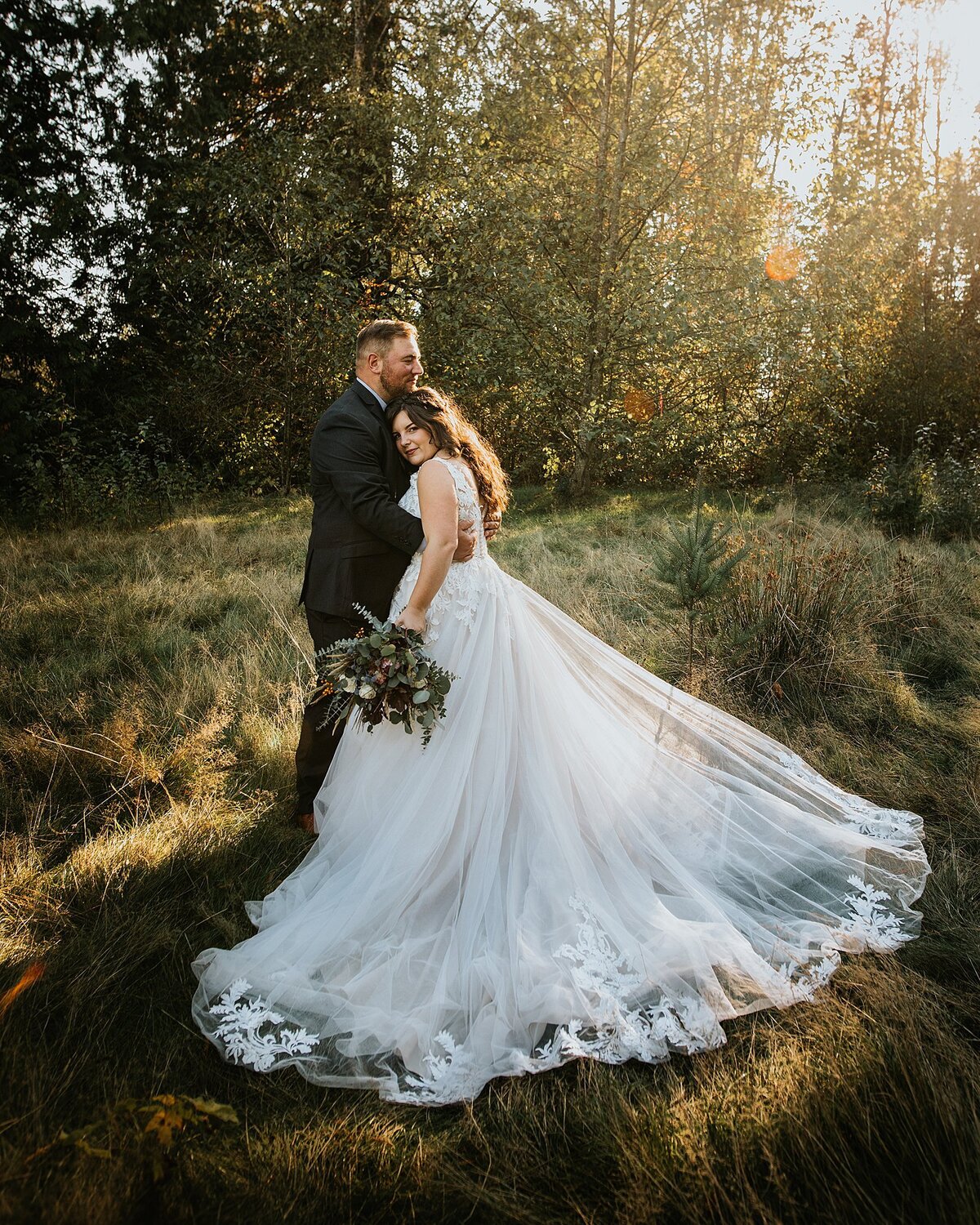 Bridal Couple at sunset