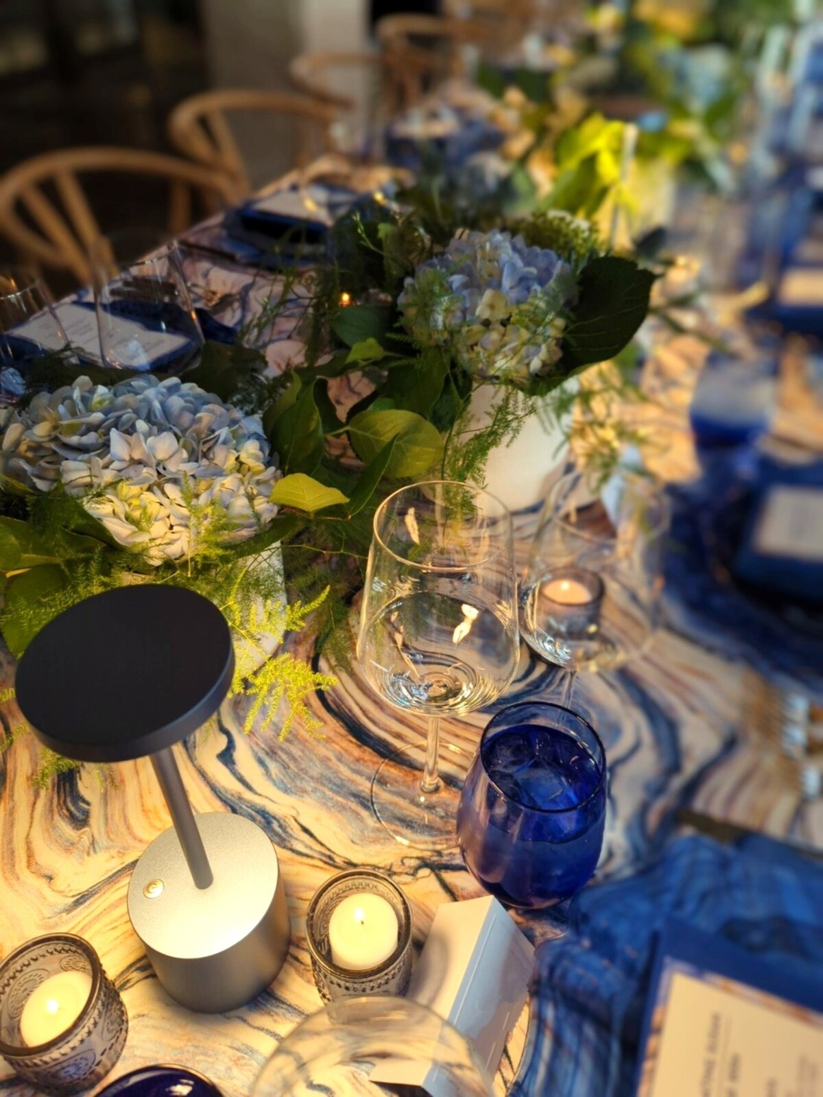 enlarged table detail