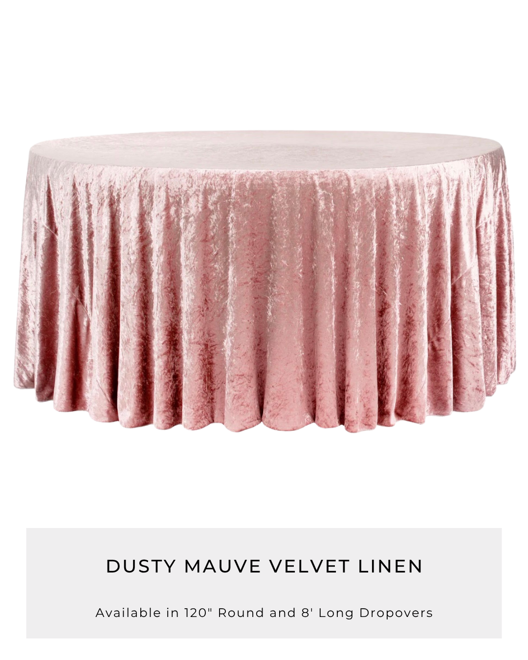 Dusty Mauve Velvet Linen
