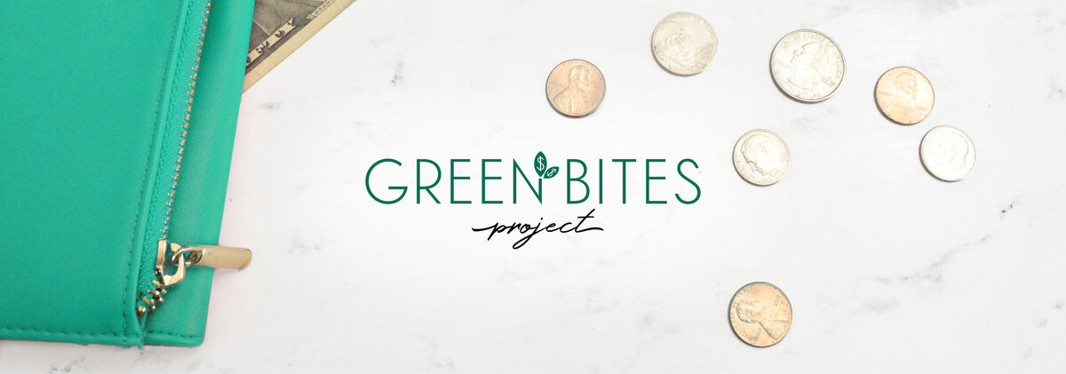 modern green & black logo design for finance coach, Green Bites Project