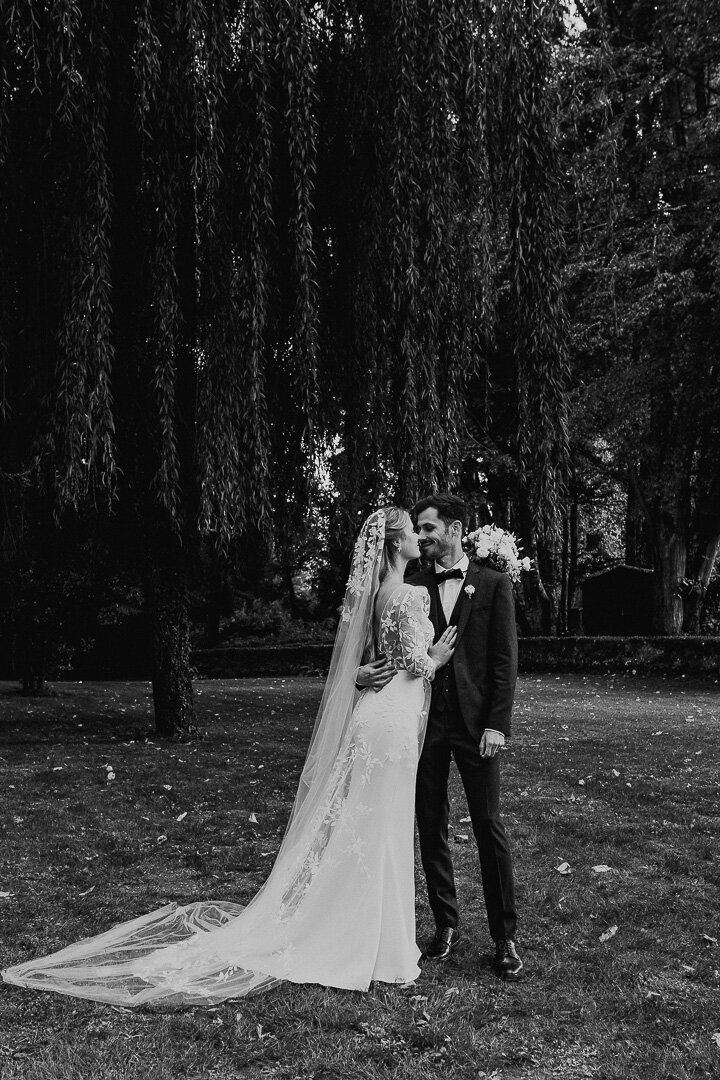 Photo mariage saule pleureur