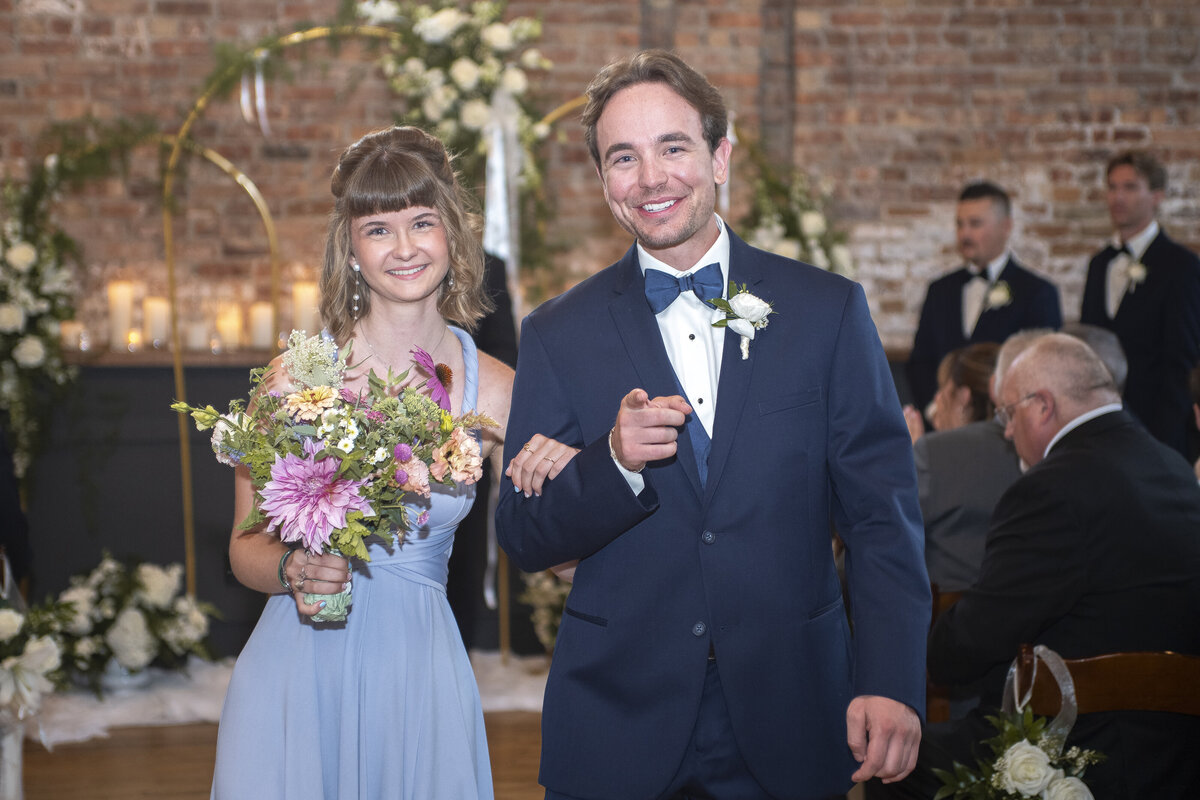 Elegant outdoor wedding venue setting