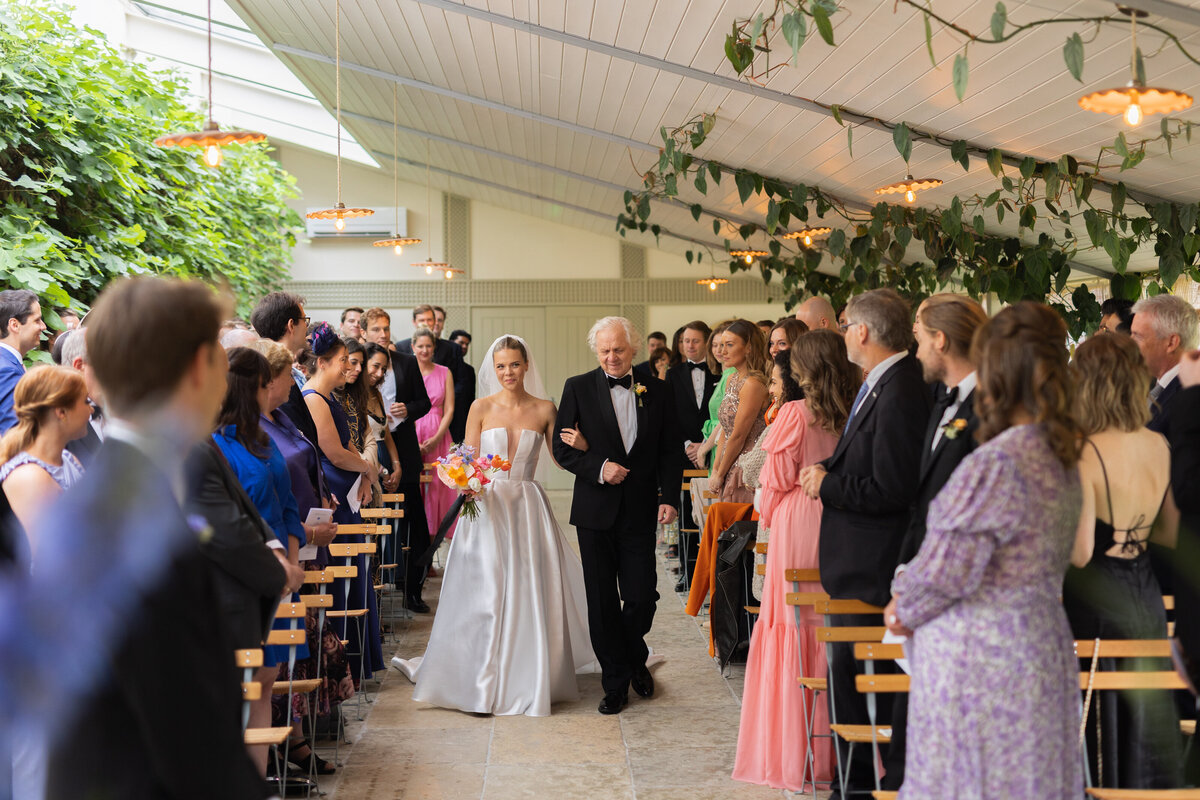 Wedding ceremony at Kin House
