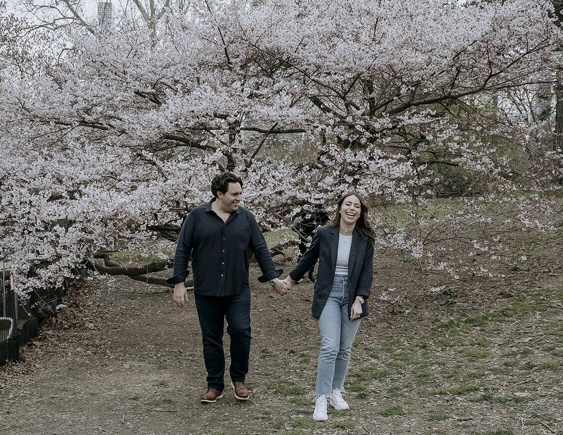 Mira Park Photography NY based wedding photographer Wedding proposal and engagement portrait in Central Park, NY