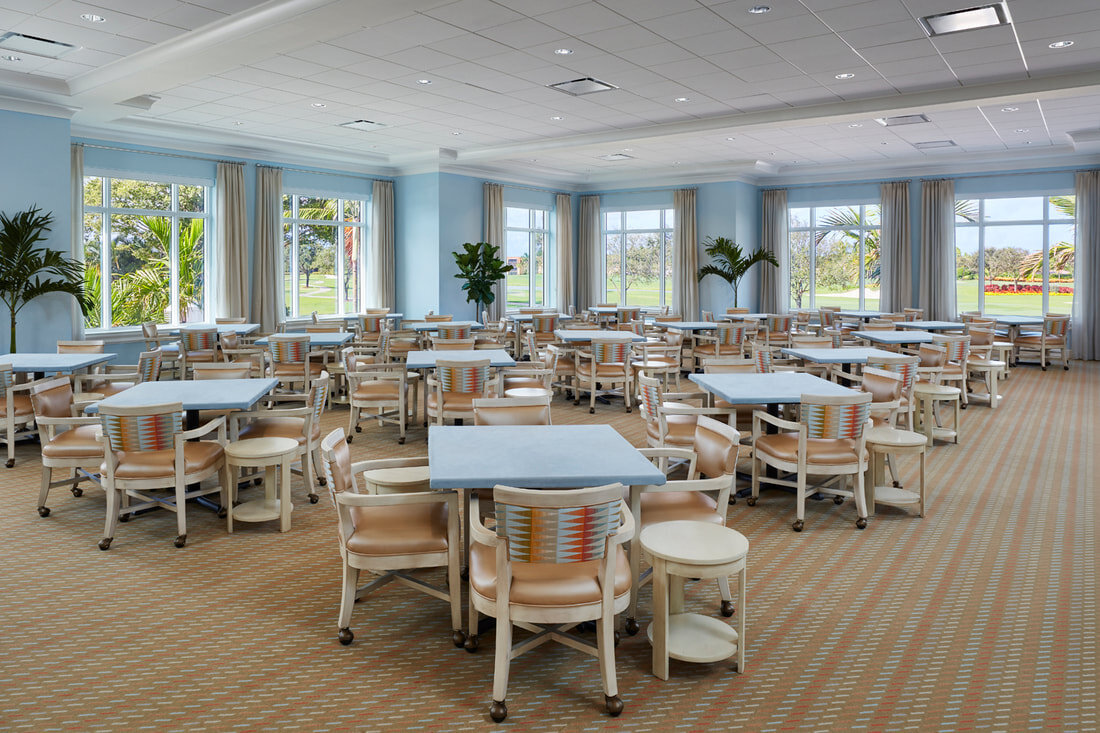 ladies card room at BallenIsles Country Club