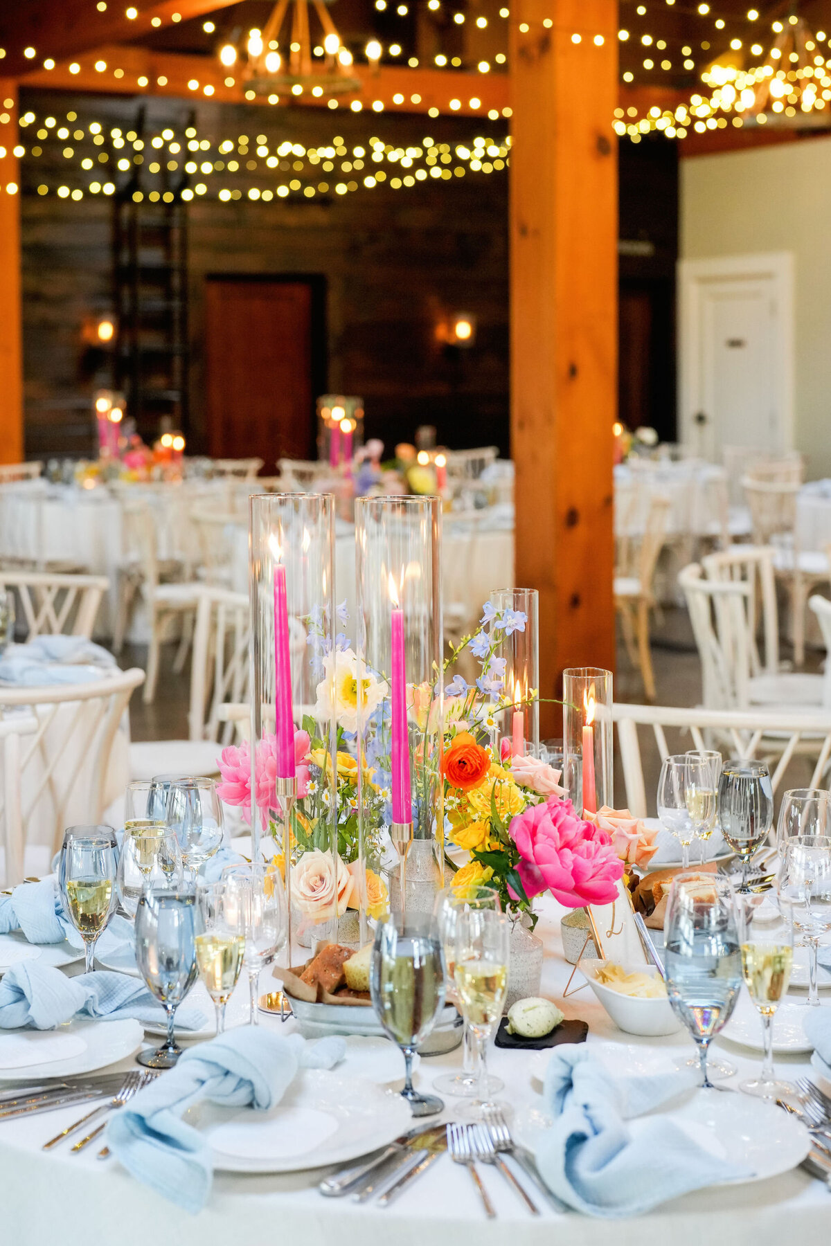 Vibrant Wedding Table Details - Cru and Co Events