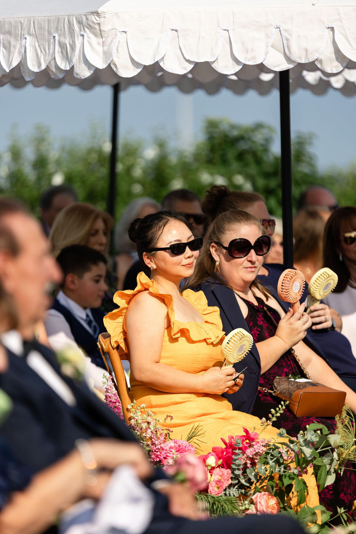 Colorful Vibrant Pink Yellow Orange Wedding Ceremony Flowers Inspo - Flowerwell - Verve Event Co (5)