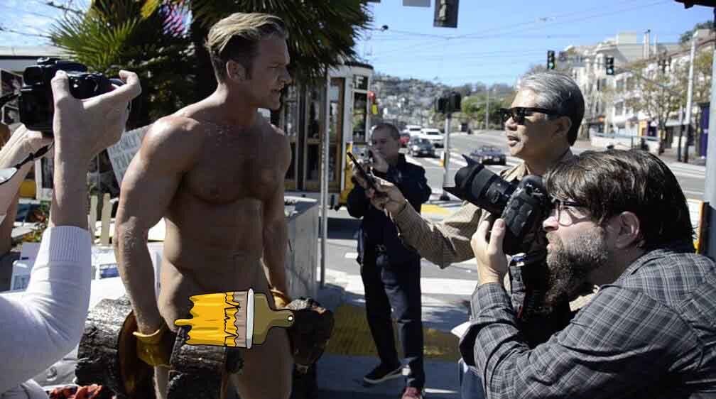 Brent Ray Fraser Public Nude Protest San Fancisco 2016 - 05