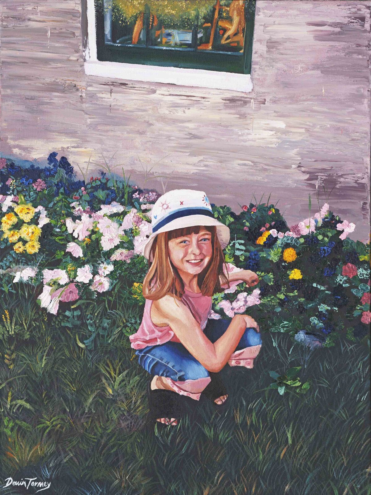 Painting of a young girl