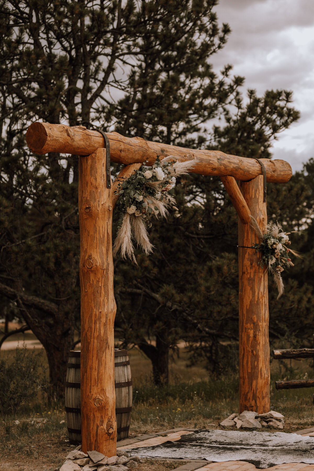 younger ranch wedding ceremony