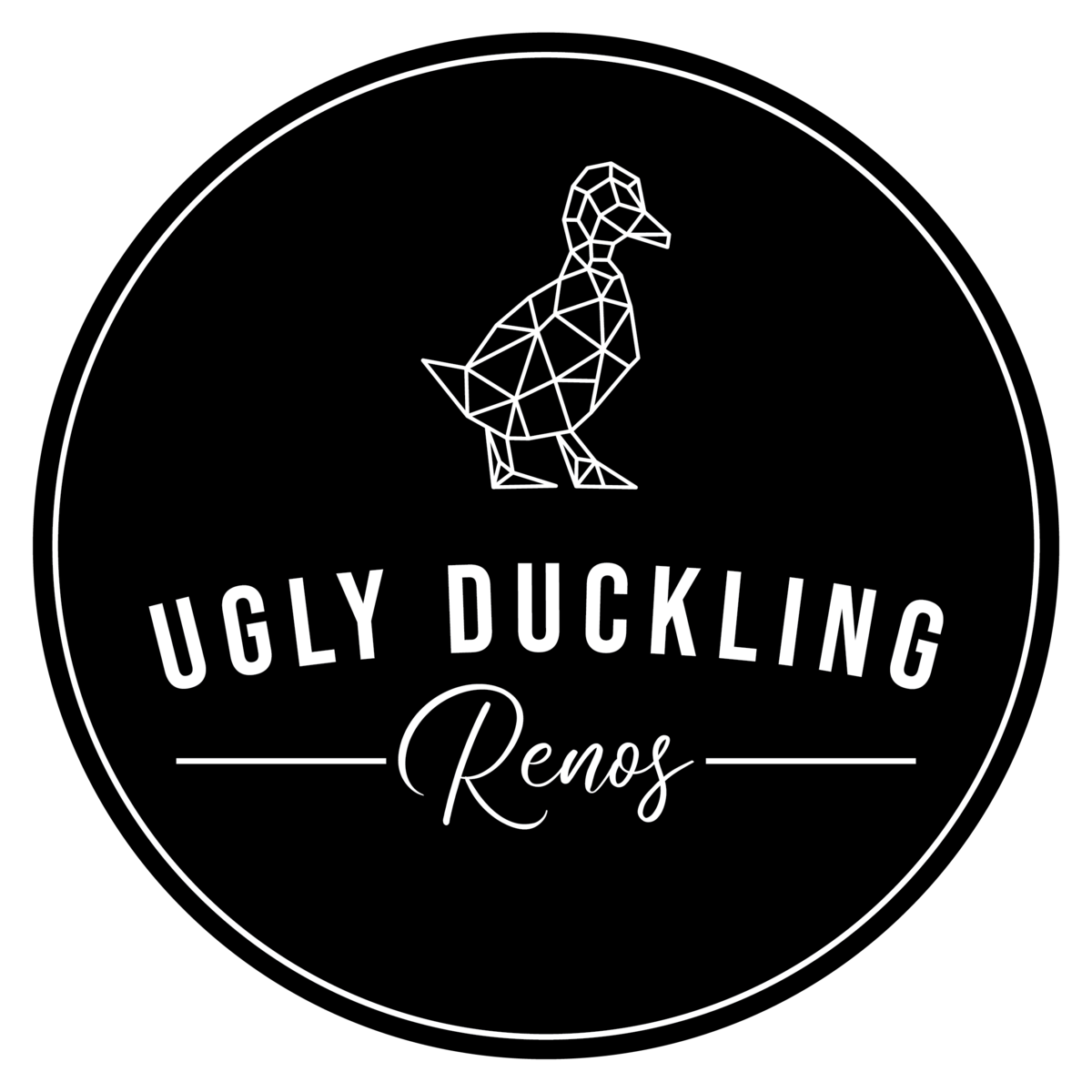 Ugly Duckling Renos Logo_Black Background