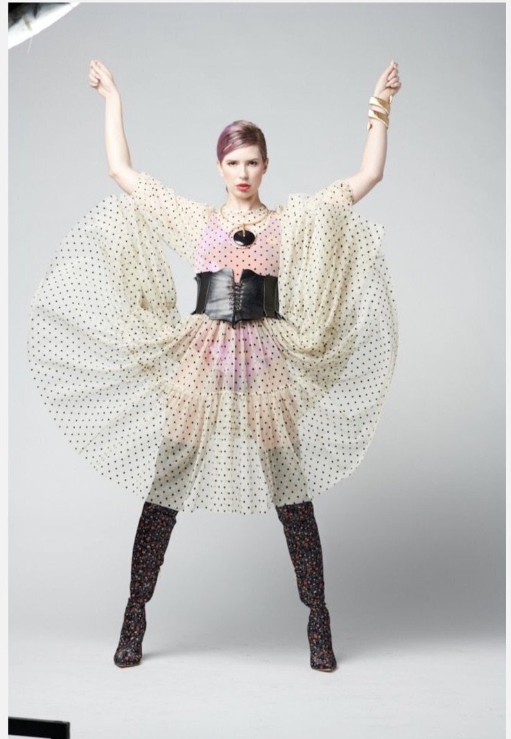Fashion-model-editorial-vintage-dress-boots