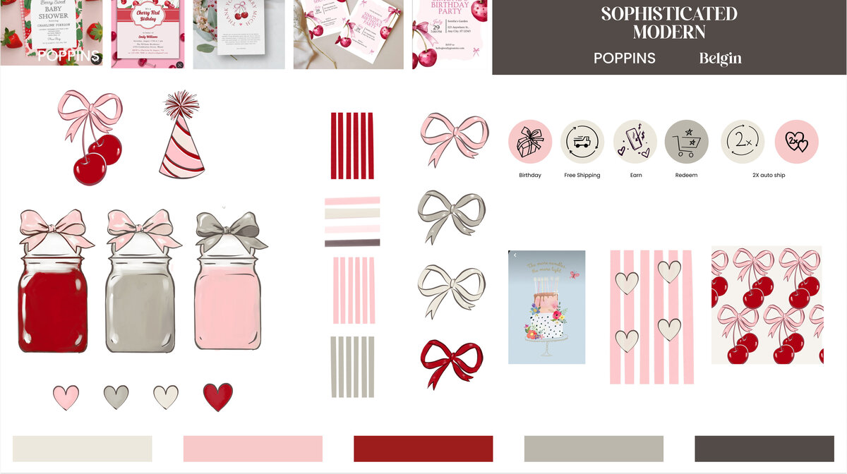 modern sophisticate pop color