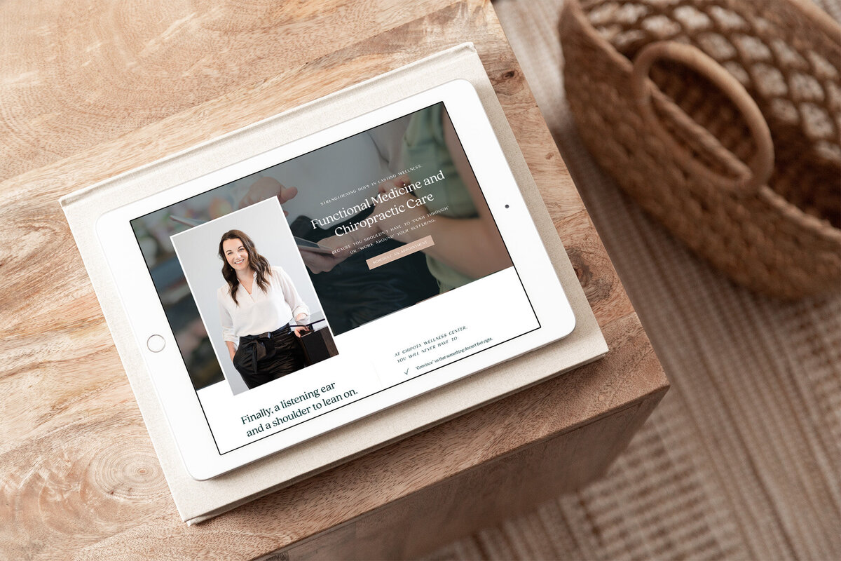 Functional medicine provider layouts on collage of ipads