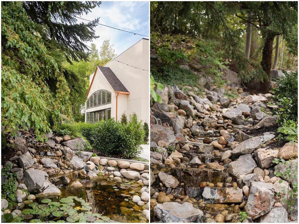 stream and outdoor area