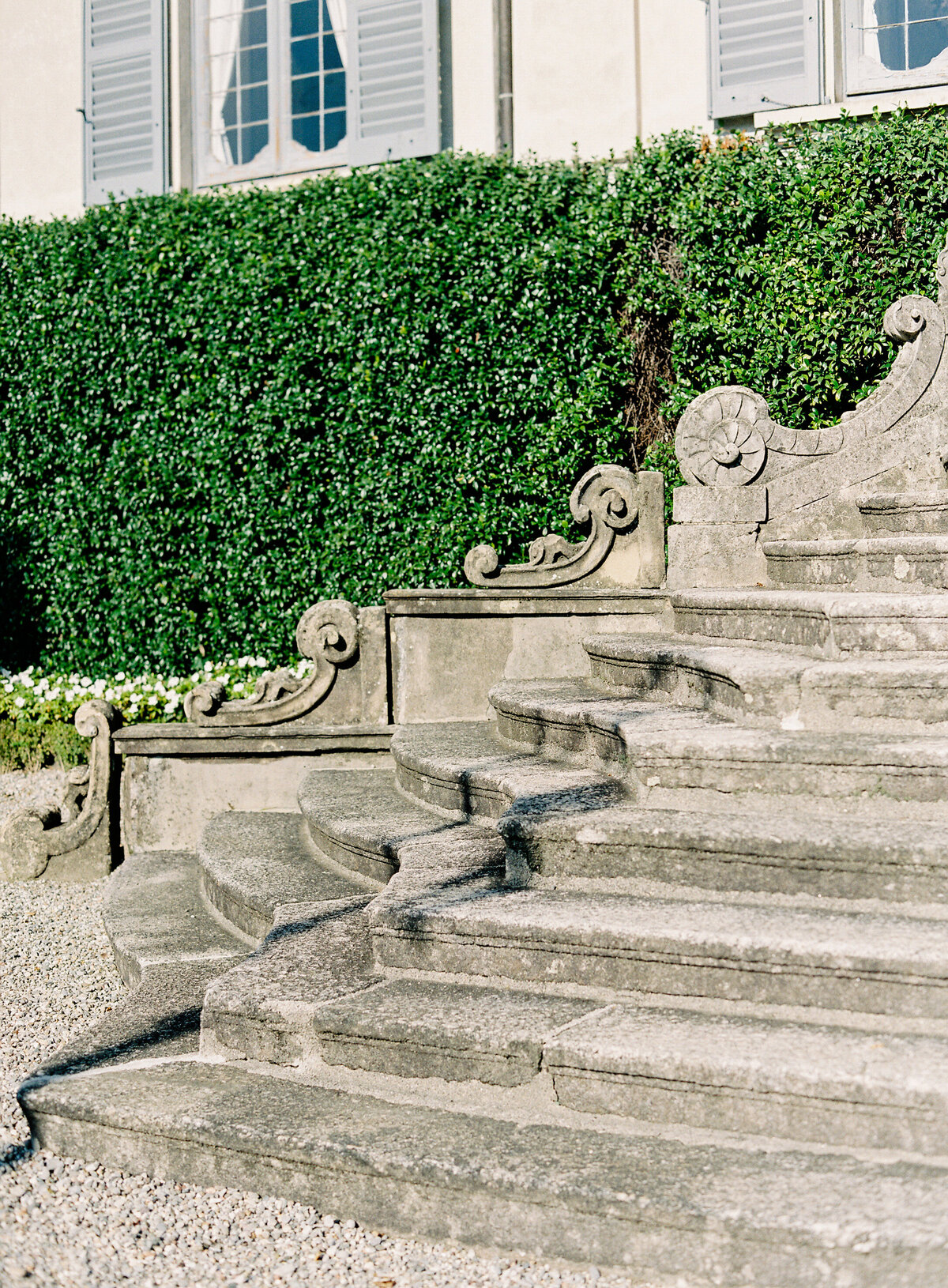 Steps at Villa Sola Cabiati on Lake Como in Italy photographed by Italy wedding photographer